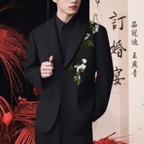 【网48】中山装西服外套男A079-XZ105-P58，男装西服，电商A079