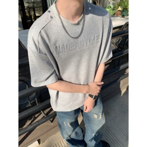 [003]短袖T恤男夏季宽松韩版百搭休闲半袖体恤衣服A079-W227-P38图片
