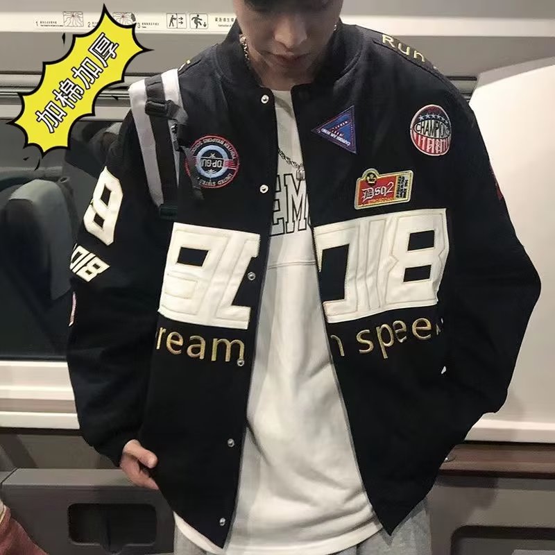 【网136】外套秋冬款宽松情侣棒球服刺绣夹克男A079-J40-P61-71,男装夹克,电商A079