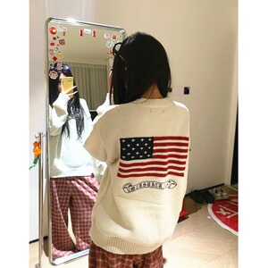 【13】厚实手感条纹提花圆领套头打底针织衫毛衣 A079-5145-P57图片