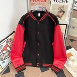 【网57】拼皮毛巾绣棒球服百搭A079-HT225-P61，女装职业装，电商A079