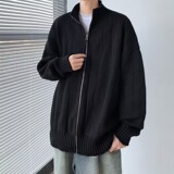 【001】立领针织开衫外套男士春秋冬宽松休闲毛衣A079-M5003-P55，男装针织衫/毛衣，电商A079