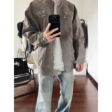 【12】皮夹克外套皮衣男宽松百搭棒球服外套A079-2596-P67，男装夹克，电商A079