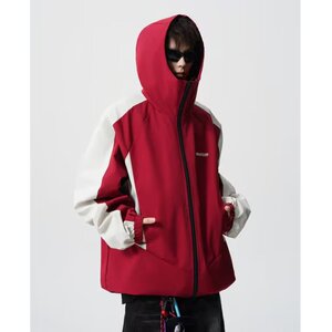 [001]运动户外连帽冲锋衣夹克男拼接撞色工装外套A079-3416-P76图片