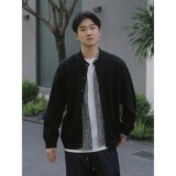 【2】25秋冬季新款男士立领夹克宽松针织毛衣A079-MY213-P55，男装针织衫/毛衣，电商A079