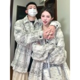 【网71】格子翻领外套男女秋季休闲百搭高级感A079-W1031-P46，女装短外套，电商A079