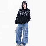 【79】2025新款冬季拼色毛织长袖外套针织衫A079-MY6633-P65，男装针织衫/毛衣，电商A079