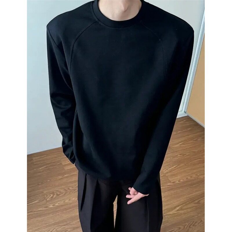 【003】长袖T恤男正肩卫衣cleanfit内搭打底衫A079-X86-P30，男装T恤，电商A079