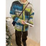 【网59】25新款纽扣针织衫复古休闲外套A079-788-P55，男装针织衫/毛衣，电商A079
