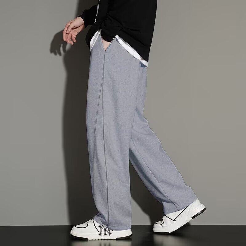 【网1】5弯刀裤男大码春秋潮牌胖子哈伦直筒卫裤A079-K21-P37-39，男装休闲裤，电商A079