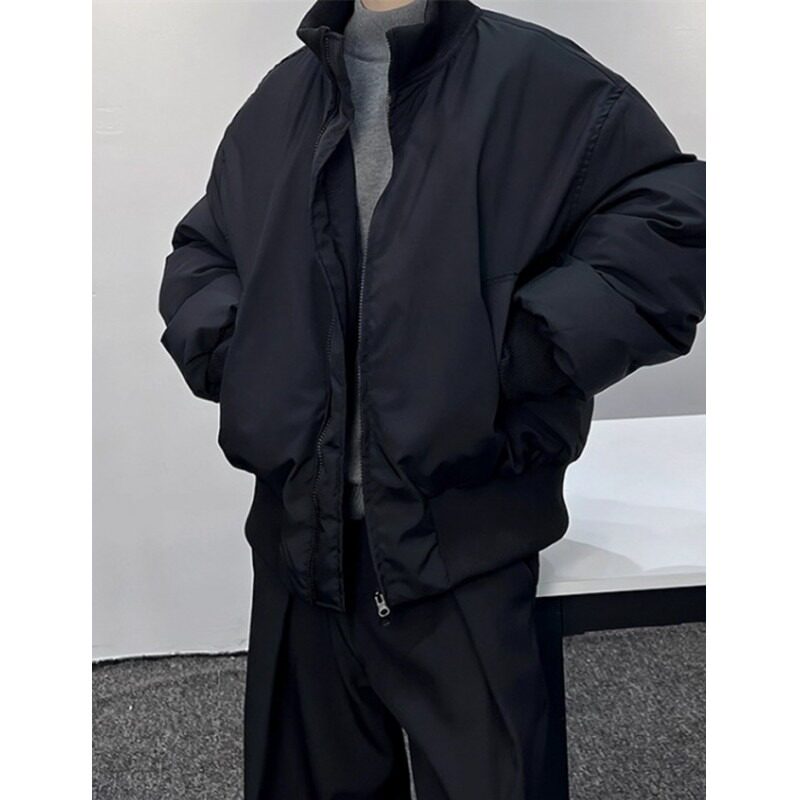 【65】夹棉棉服立领黑男潮牌夹克宽松冬季棉服外套A079-1030-P74,男装夹克,电商A079