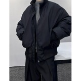 【65】夹棉棉服立领黑男潮牌夹克宽松冬季棉服外套A079-1030-P74，男装夹克，电商A079