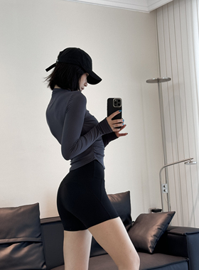 ALGAM CANDY 小蛮腰半拉链瑜伽服女健身服运动上衣普拉提训练服