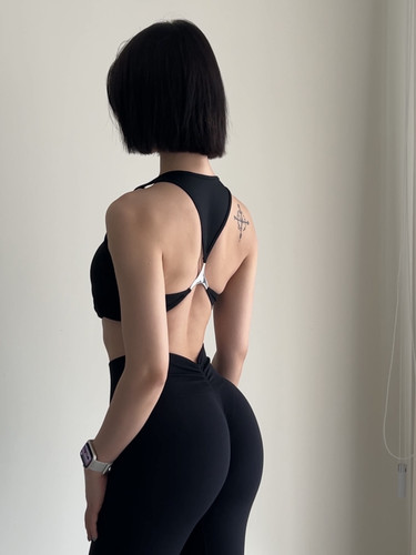 algamcandy 【人鱼姬】运动健身背心  金属设计美背 带胸垫露背