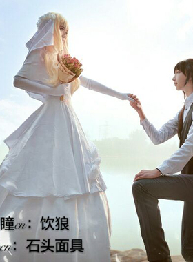 坛九SQ百合漫 孙璟秋瞳 cos服幻想婚纱礼礼服订做秋彤cosplay花嫁