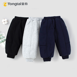 男女宝宝一条过冬棉裤 童泰新款 儿童260克夹棉加厚外出休闲保暖裤