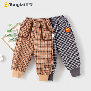 男女童加厚棉裤 童泰宝宝冬季 绒里100克150克夹棉保暖时髦休闲长裤