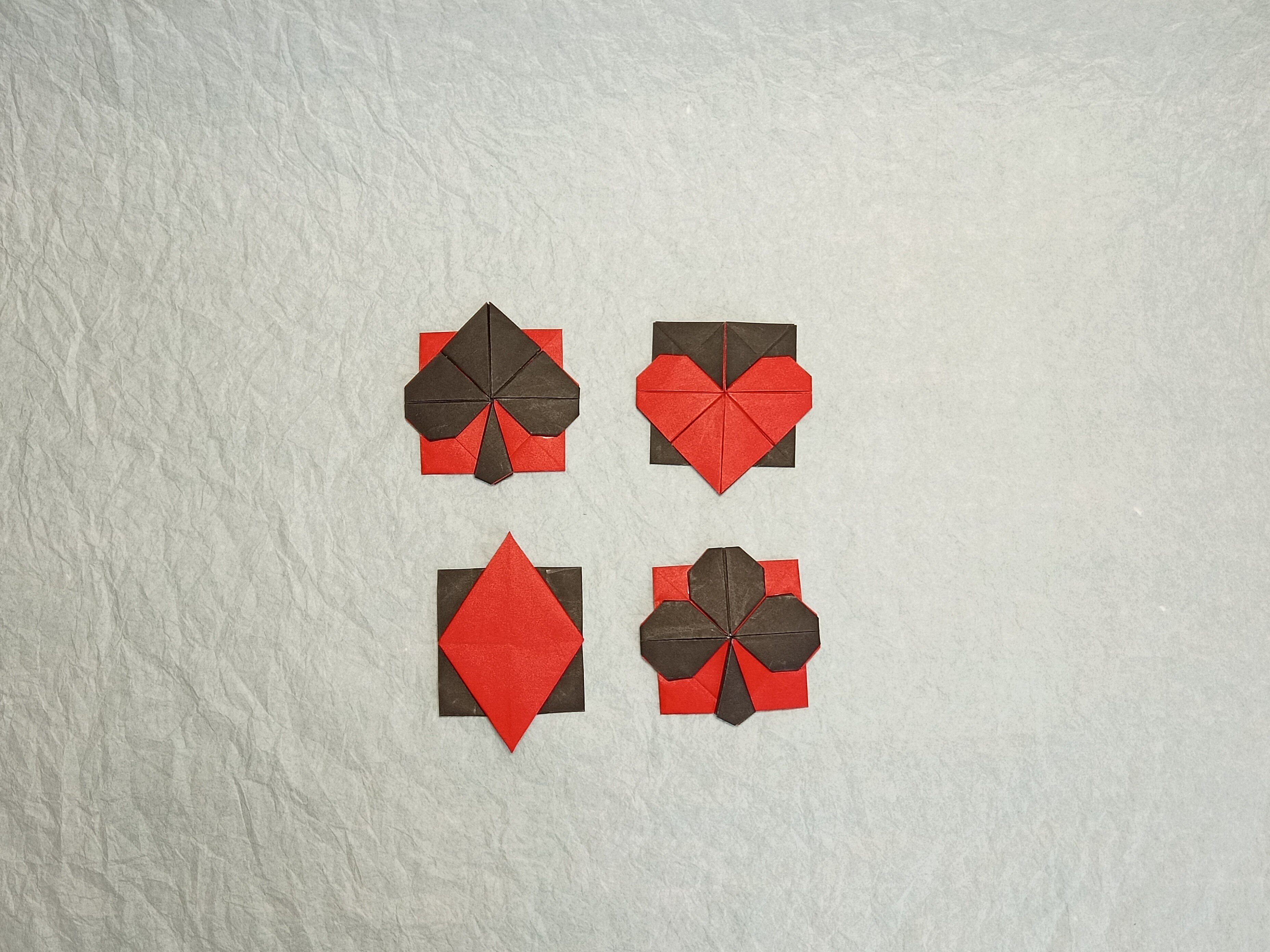 【活动】红黑配色纸 24cm正方形折纸