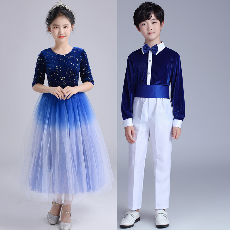 小学生舞蹈服大合唱演出服男女童