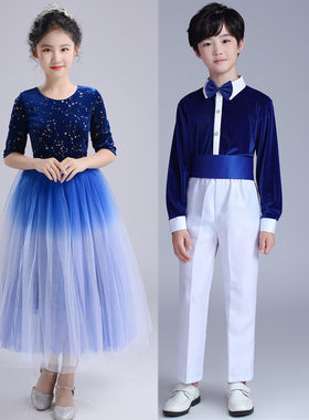 小学生舞蹈服大合唱演出服男女童