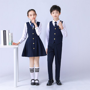 唱支山歌给党听儿童演出服小学生诗歌朗诵大合唱服装儿童合唱指挥