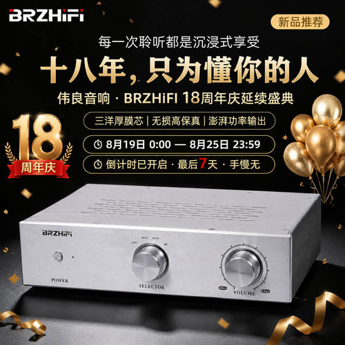 发烧厚膜大功率后级功放蓝牙5.3
