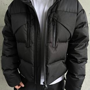 SKPN国标90白鸭绒solotex定制面料外套面包服解构设计保暖羽绒服