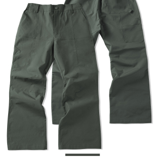 SKPN25秋冬游骑兵绿改版法工裤防泼军事风休闲裤宽松机能尼龙长裤