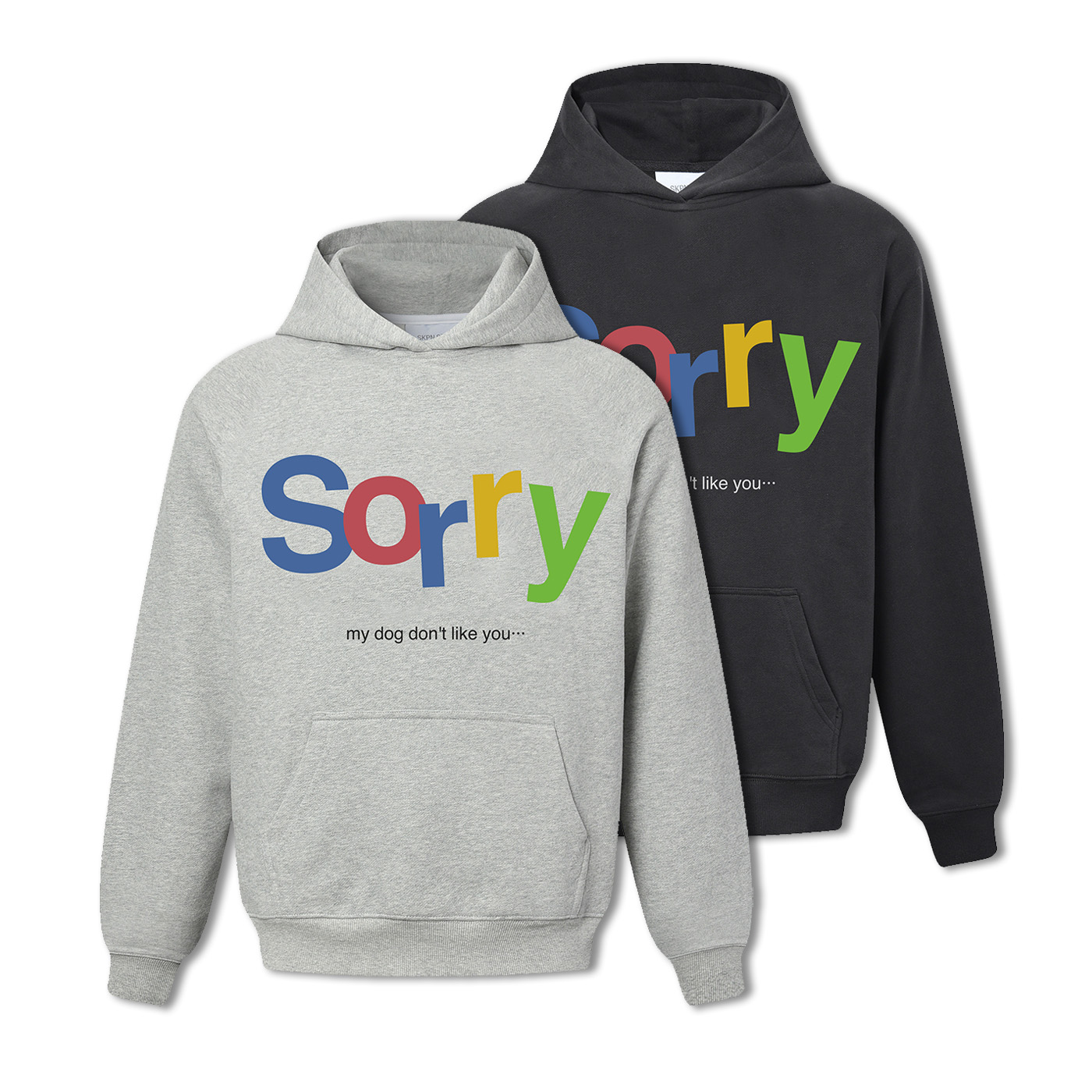 SKPN美式标语连帽卫衣