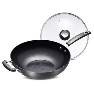 爱仕达32cm陶瓷家用不粘炒菜锅燃气电磁炉通用商超同款 涂层煎锅