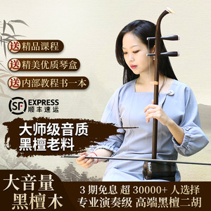 致雅二胡乐器初学者高端黑檀旗舰店正品专业演奏级苏州厂家直销