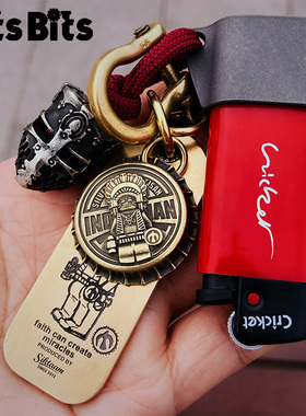 Bits钛合金Cricket草蜢打火机外壳户外edc便携式一次性火机底壳座