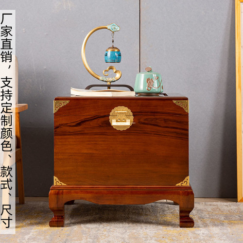 可当茶几樟木箱底座可分离