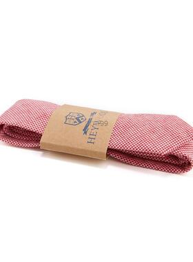 欧洲时尚潮品男礼服流行复古亚麻麻布手工领带红色粉色白色千鸟格