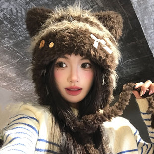 。2026超火汉洋折衷头饰洋气小公主超好看独特漂亮帽子发饰冬天配