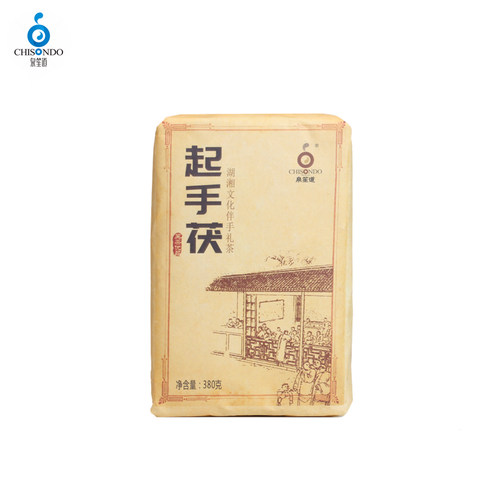 泉笙道起手茯380克安化黑茶茯茶