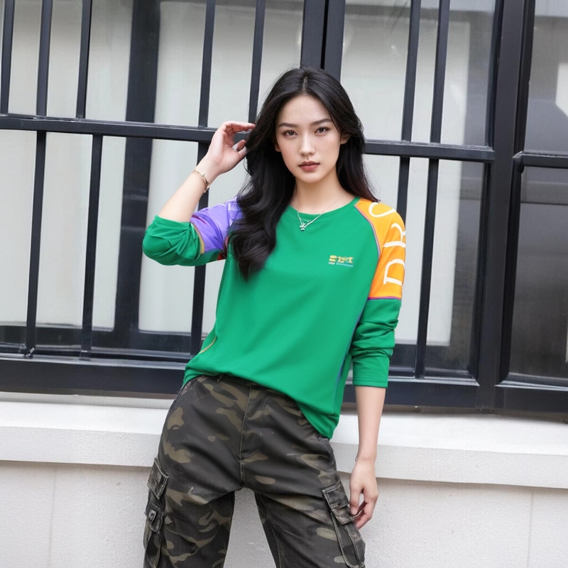 勘探基地户外运动长袖速干衣女