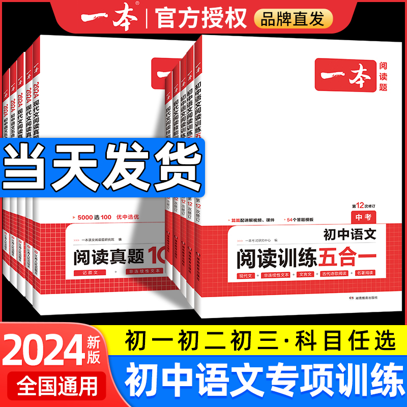 2024初中一本语文阅读专项训练