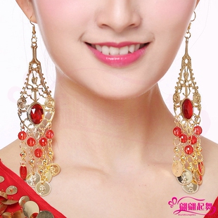 新款印度舞蹈 配饰舞台表演出饰品/耳夹款挂钩款 肚皮舞耳环