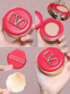 正装 21年9 Valentino华伦天奴大V持妆清润气垫 好价 LA1 11月产