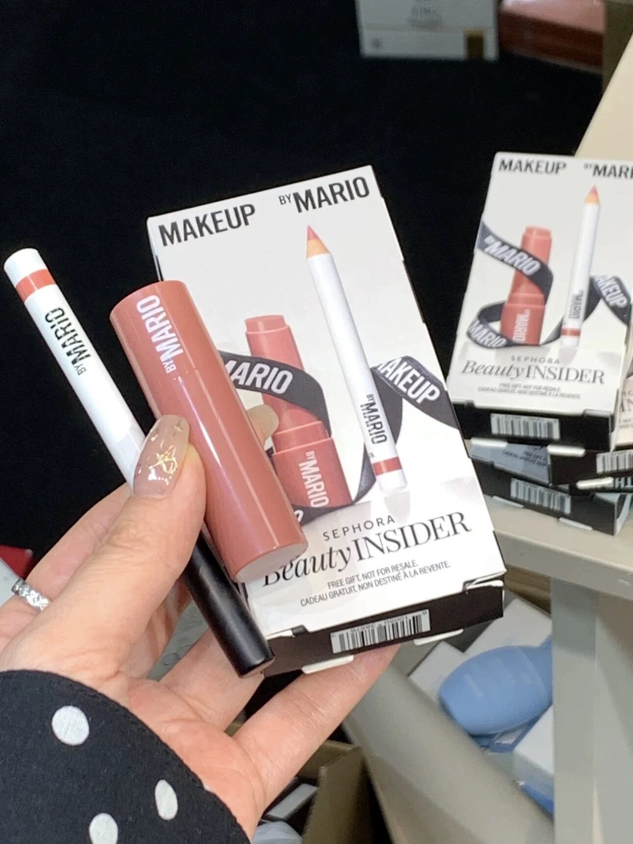 超值！Makeup By Mario固体唇蜜口红+唇线笔小样两件套装滋润保湿