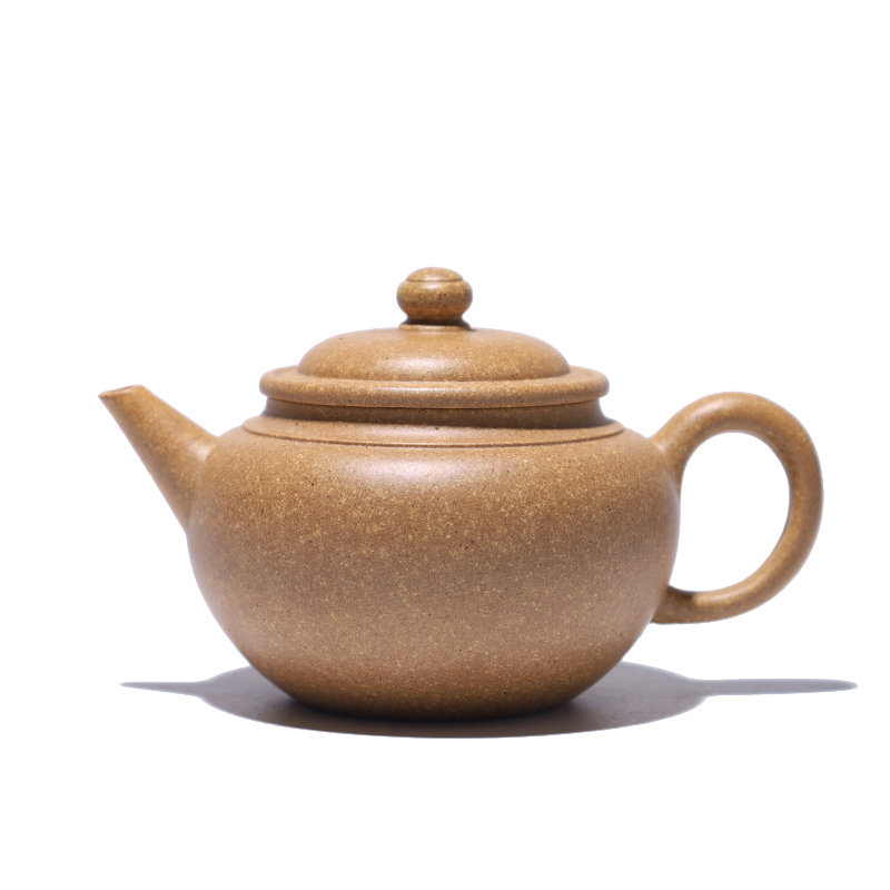 大吉羊柴烧 宜兴紫砂壶纯手工茶壶 吉羊金段线圈水平180ml徐雅