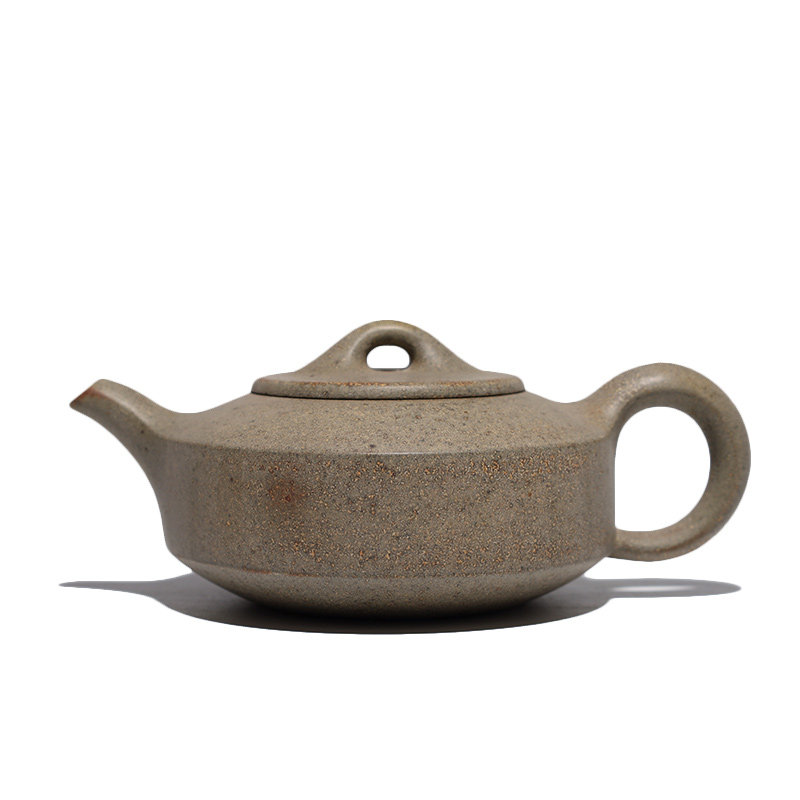 吉羊柴烧 宜兴紫砂壶茶壶茶具 原矿本山绿泥汉君200ml