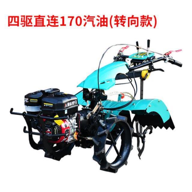 四驱微耕机新款小l型多功能旋耕机农用开沟机新式耕地机除草机回