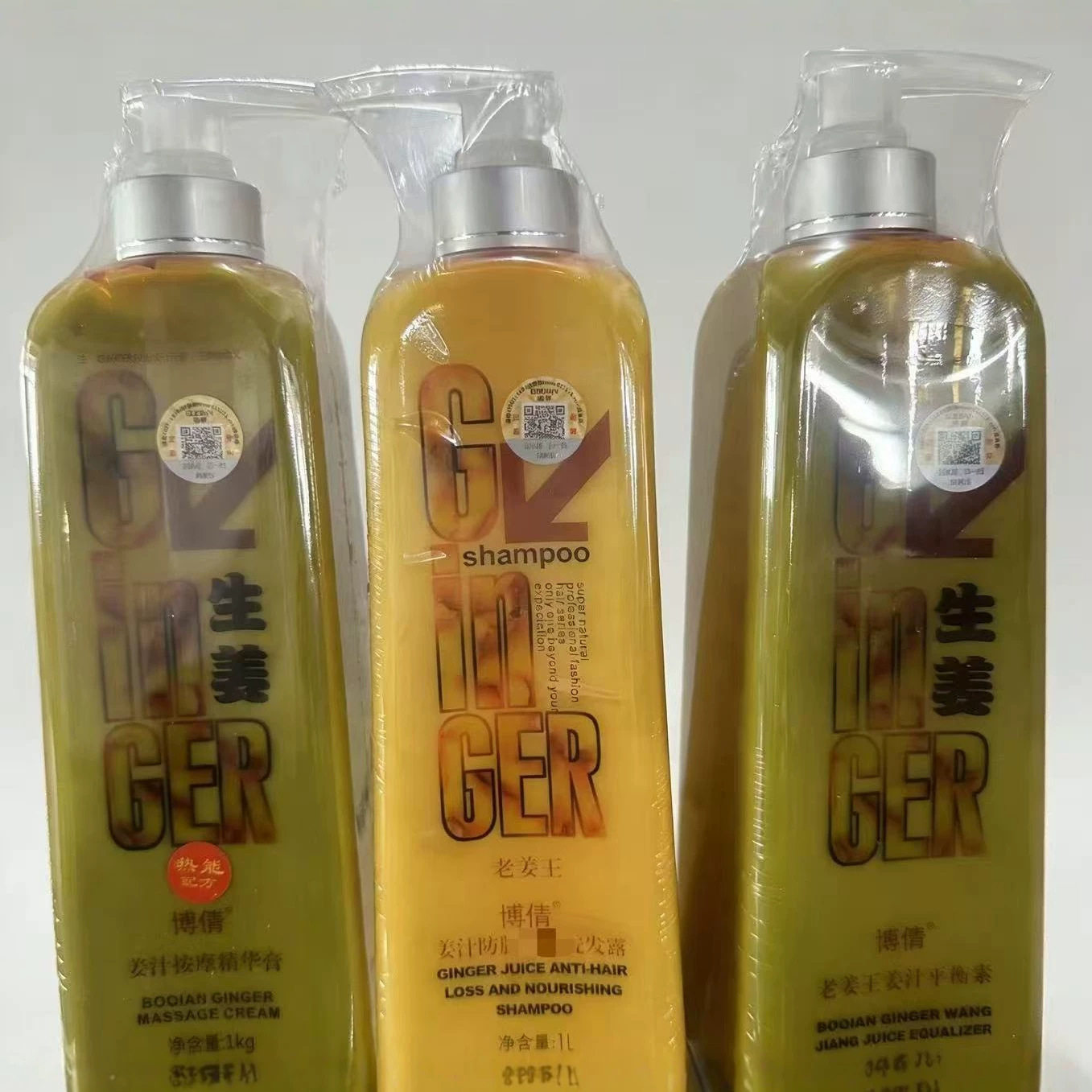 博倩老姜王洗发水1L热能洗发露姜疗姜汁平衡素