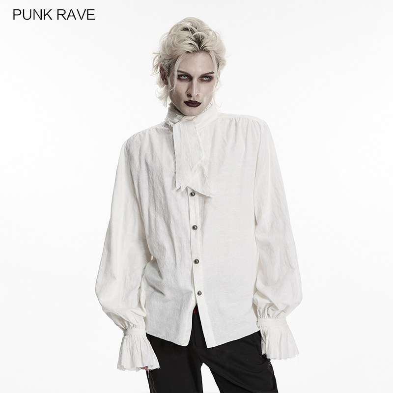 PUNKRAVE哥特异形门襟男衬衫