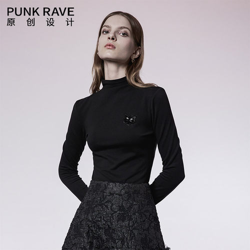半高领PUNKRAVE休闲长袖减龄