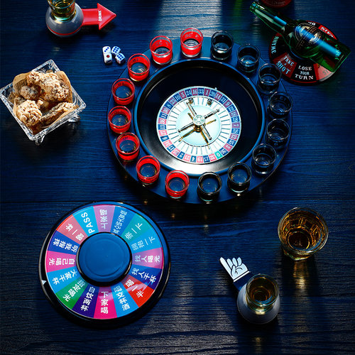 喝酒游戏娱乐用品助兴俄罗斯转盘