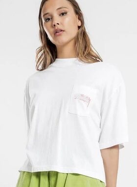 外贸尾单~亏清捡漏 Au St Women Designs Pocket Boxy T-Shirt