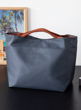 新款便当袋简约手提包上班族时尚保温饭盒袋防水饭盒包日式手提袋